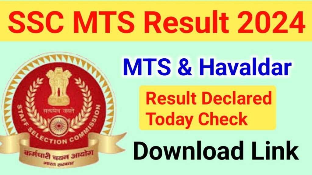 SSC MTS Result 2024 Download