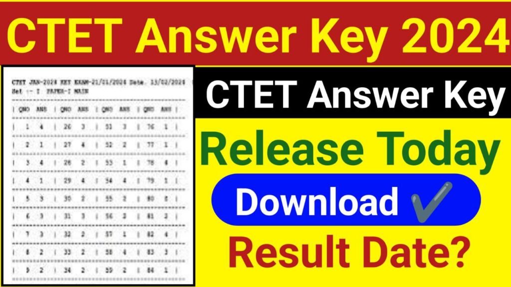 CTET Answer Key 2024